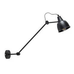 Wandlamp industrieel verstelbare arm zwart>Straluma Online