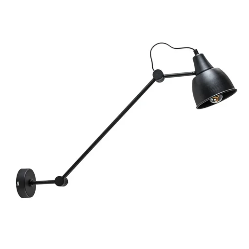 Wandlamp industrieel verstelbare arm zwart>Straluma Online