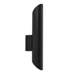 Wandlamp koker smal up+down zwart>Straluma Outlet