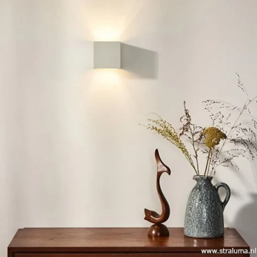 Wandlamp kubus wit verstelbaar incl. led>Straluma Outlet