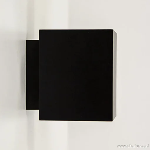 Wandlamp kubus zwart/goud>Straluma Outlet