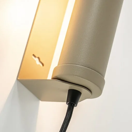 Wandlamp mat zand E14 met snoer>Straluma Hot