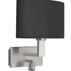 Wandlamp New Oval kap zwart led>Straluma New