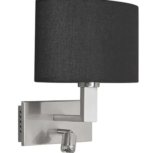Wandlamp New Oval kap zwart led>Straluma New