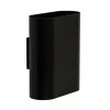 Wandlamp ovaal zwart 2xe14>Straluma Discount