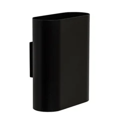 Wandlamp ovaal zwart 2xe14>Straluma Discount