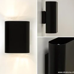 Wandlamp ovaal zwart 2xe14></noscript>Straluma Discount