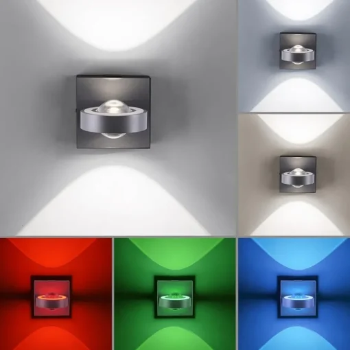 Wandlamp Q-Mia smart antraciet rgbw>Straluma Discount