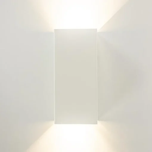 Wandlamp rechthoek wit up+down GU10>Straluma Outlet
