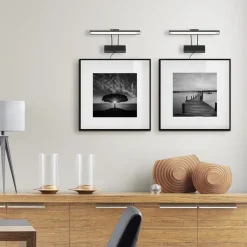Wandlamp schilderij zwart inclusief dimbaar LED></noscript>Straluma Best