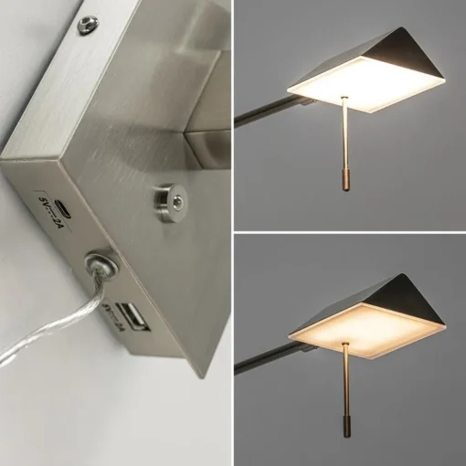Wandlamp staal verstelbaar met dim to warm functie>Straluma Best