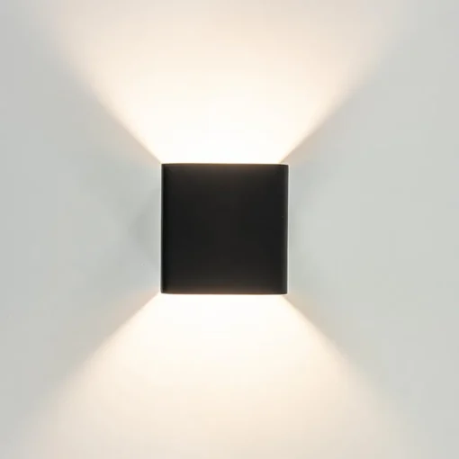 Wandlamp Stretto kubus zwart/goud>Straluma