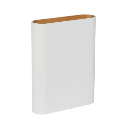 Wandlamp wit/goud ovaal dimbaar>Straluma Discount