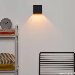 Wandlamp Xio kubus zwart/goud inclusief G9></noscript>Straluma Sale