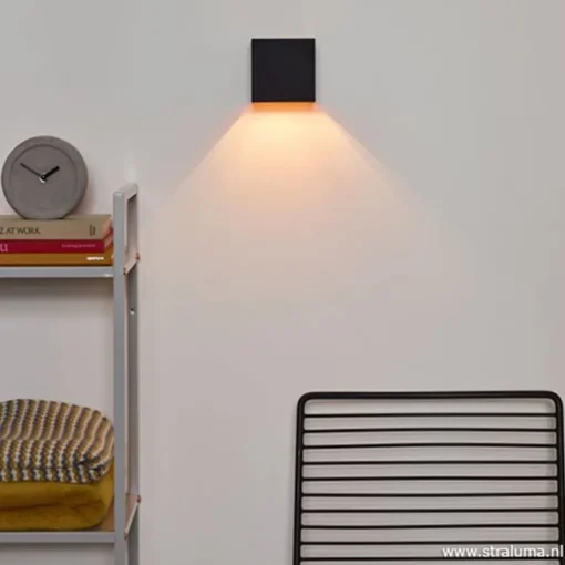 Wandlamp Xio kubus zwart/goud inclusief G9>Straluma Sale