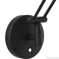Wandlamp Zodiac zwart incl. dimmer cct></noscript>Straluma Online