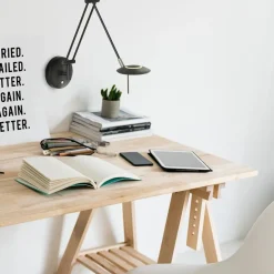 Wandlamp Zodiac zwart incl. dimmer cct></noscript>Straluma Online