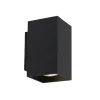 Wandlamp zwart rechthoek up+down gu10>Straluma Discount