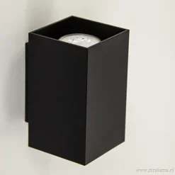 Wandlamp zwart rechthoek up+down gu10></noscript>Straluma Discount