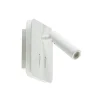 Witte wandlamp vierkant inclusief LED en spot>Straluma Best