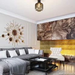 Zwart glazen plafondlamp luxury></noscript>Straluma Online