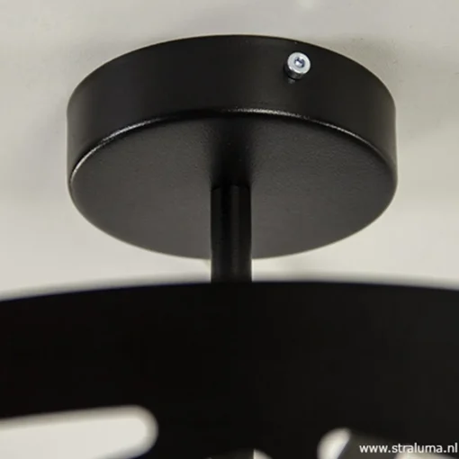 Zwart metalen plafondlamp Scandinavisch>Straluma Best