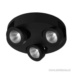 Zwarte design plafondlamp LED></noscript>Straluma Hot