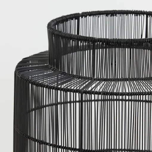 Zwarte draad tafellamp met brons>Straluma Best