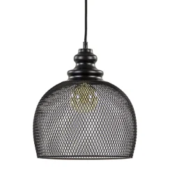 Zwarte hanglamp Karla met gaas>Straluma Sale