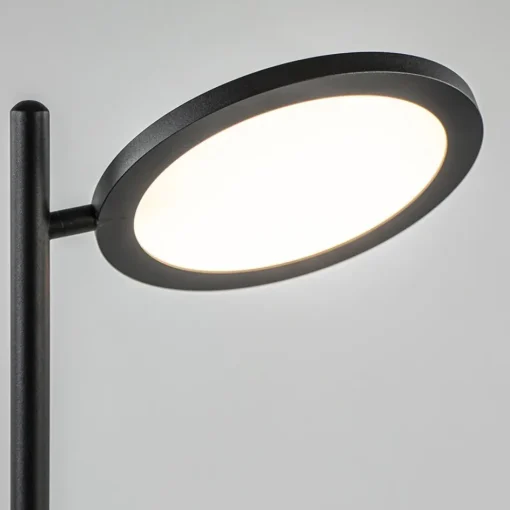 Zwarte LED vloerlamp 3-standen dimbaar>Straluma Discount