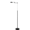 Zwarte vloerlamp-leeslamp LED dimbaar>Straluma