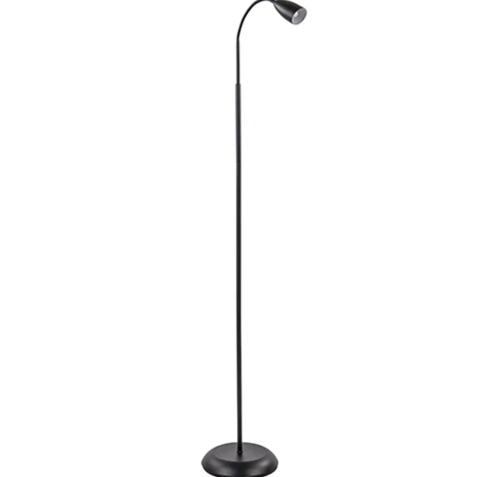 Zwarte vloer/leeslamp touch dimbaar>Straluma New
