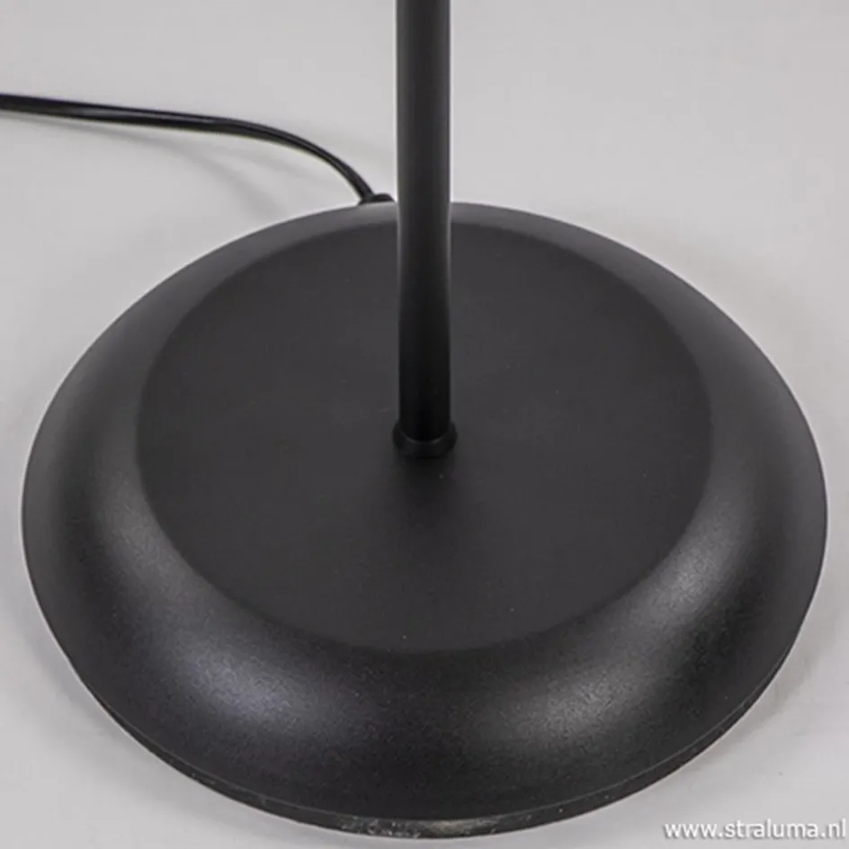 Zwarte vloer/leeslamp touch dimbaar>Straluma New