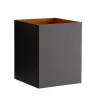Zwarte-gouden wandlamp Xera vierkant>Straluma Discount