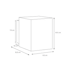 Zwarte-gouden wandlamp Xera vierkant></noscript>Straluma Discount